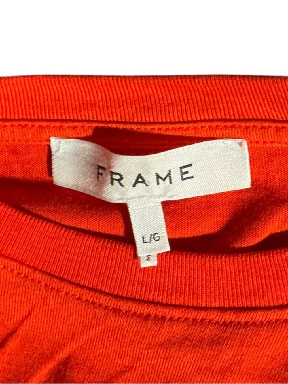 FRAME
Draped Knit Mini Dress in Red/Orange Sz L - Picture 7 of 9
